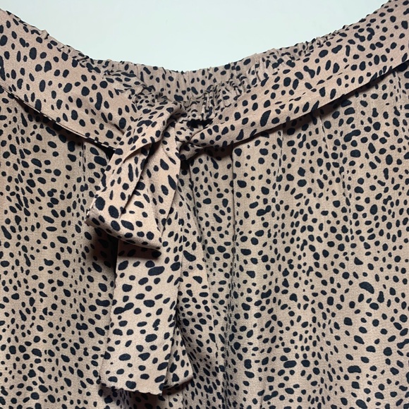 Small cheetah print skirt with bow front - Picture 6 of 10